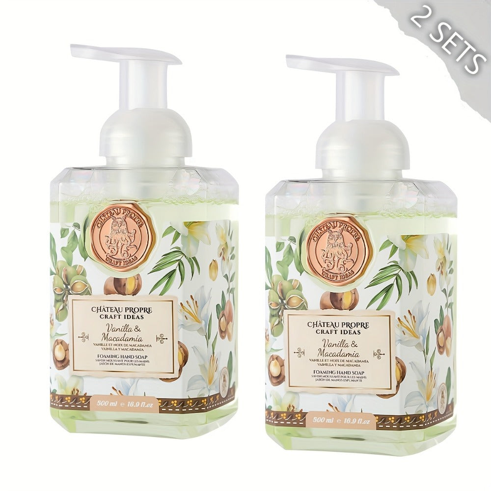 Foaming Hand Soap with Coconut Oil 500ml Ethically Made - Moisturizing Foam Hand Wash 7 Fresh Scents for Bathroom Kitchen All Skin Types 16.9 fl oz