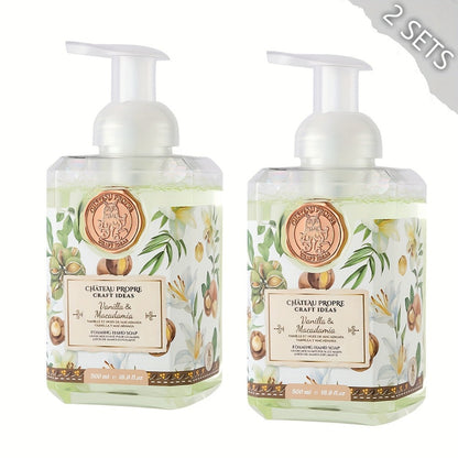 Foaming Hand Soap with Coconut Oil 500ml Ethically Made - Moisturizing Foam Hand Wash 7 Fresh Scents for Bathroom Kitchen All Skin Types 16.9 fl oz