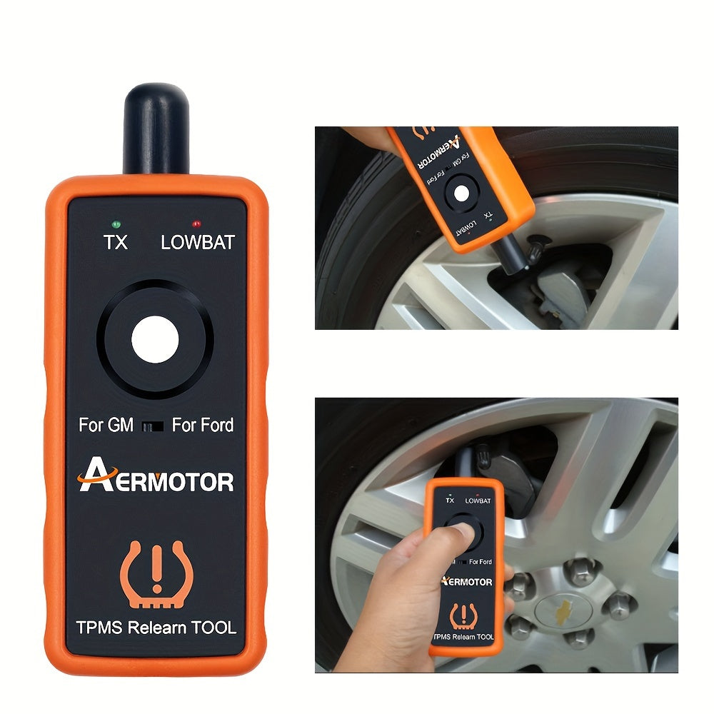 AERMOTOR 2 IN 1 PLUS Super EL-50448 TPMS Relearn Tool For Ford For GM Automotive Tire Pressure Monitor Sensor 315/433 MHz Reset Tool 2in1 Activation Tool EL50448