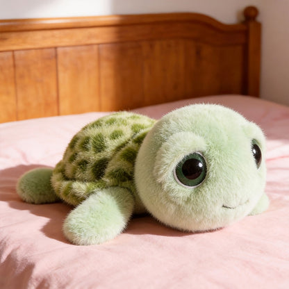 Turtle Plush Toy Big Eye Melancholy 15.75 Inch – Cute Sad Face Stuffed Animal Pillow, Soft Large Kawaii Plush Gift for Girls Kids Teens Birthday Christmas Holiday Present