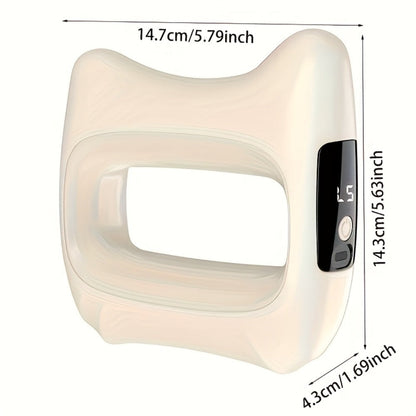 Dual Motor Electric Fascia Ring with Massage Belt – 8 High-Frequency Vibration Modes, Type-C Rechargeable Large Battery, Ergonomic Grip, Upgraded Vibration Massager for Full Body Muscle Relief