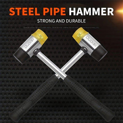 Double-Head Rubber Mallet – Plastic Installation Hammer with Rubber Handle, Rebound-Proof Soft Mallet for Floor Installation, Tile, Jewelry, Leather Crafts & Woodworking (25/30/35/40mm)