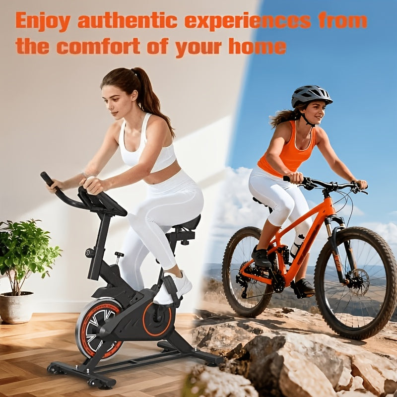 Indoor Spinning Exercise Bike – Ultra-Quiet Home Cycle