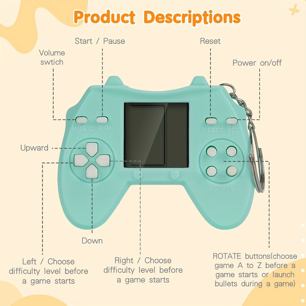Video Game Controller Keychain Party Favors 6 or 12 Pack – Multi-Color Gamer Controller Keychains Fidget Toys for Kids Birthday Bag Fillers, Easter Basket Stuffers & Classroom Prizes