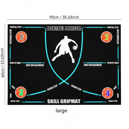 Basketball Footwork Training Mat, Anti-Slip & Step Guidance