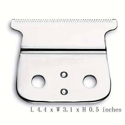 Andis T-Outliner Replacement Blade #04521 Close-Cutting T-Blade Compatible with GTO GO SL Trimmer Models - Professional Barber Shaver Blade Silver Precision Edge Up