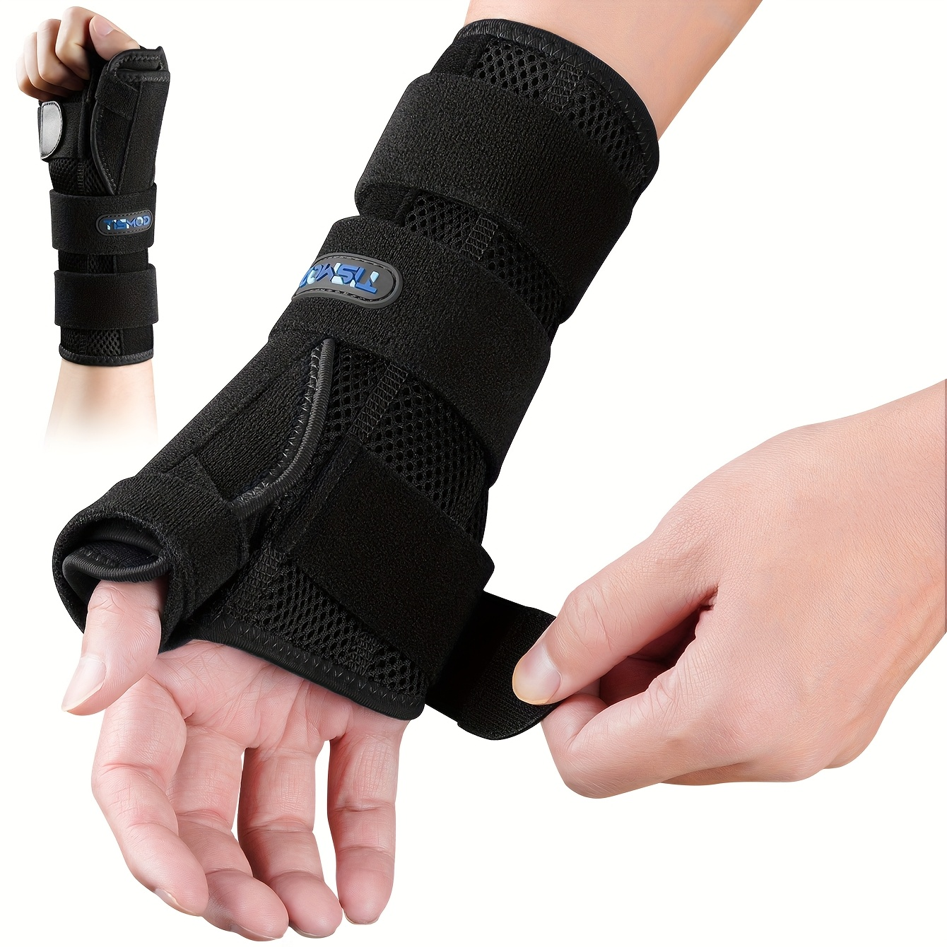 Wrist & Thumb Brace Complete Support Set with Adjustable Shoulder Strap, Night Clip Stabilizer, Wrist Tube & Hand Support – Unisex Compression Wrap for Pain Relief