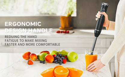Immersion Blender 400W with Turbo Mode - Handheld Stick Blender with 304 Stainless Steel Blades, 2-Speed Electric Hand Blender, Detachable Shaft, Portable Immersion Mixer for Soups, Smoothies & Baby Food