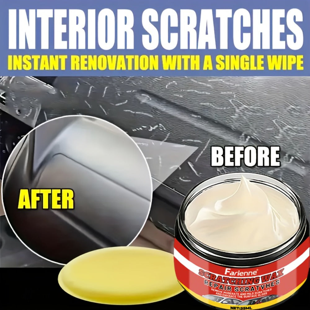 Car Scratch Remover & Swirl Remover – Nano Shine Polish Paste Kit with Sponge, Automotive Paint Scratch Repair for All Paint Colors, Vehicle Surface Restoration