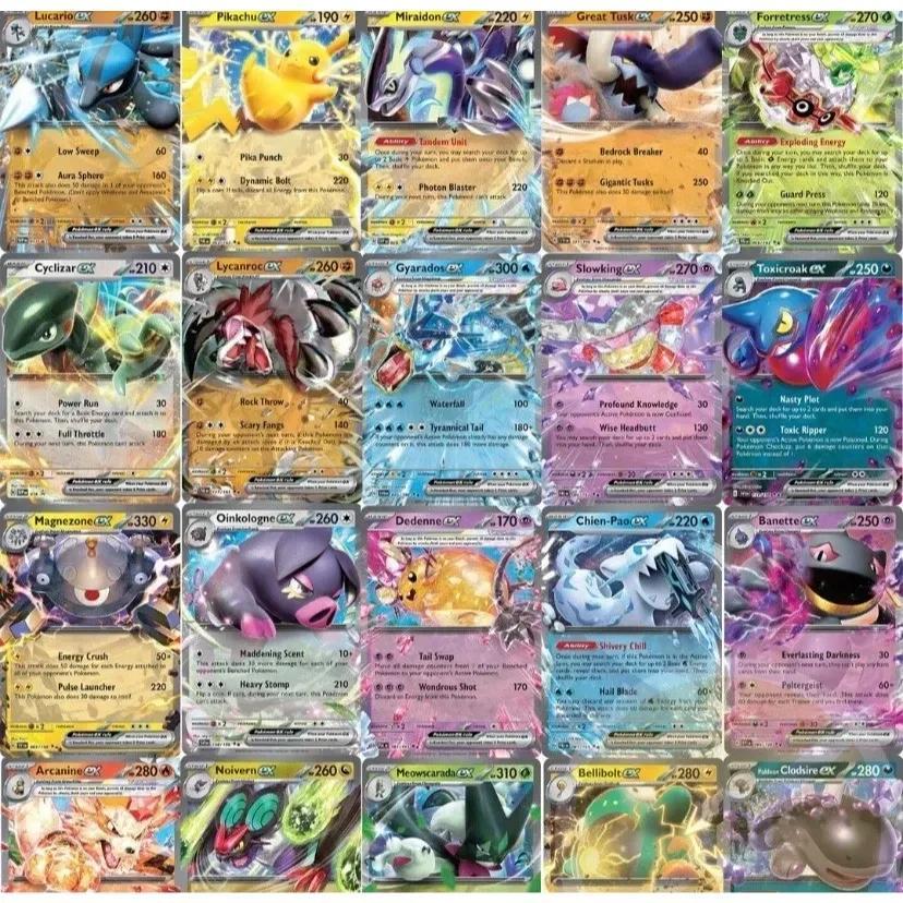 Pokemon 100 Card Lot – 1 Guaranteed Ultra Rare (Mega EX GX V VMAX), 100 Assorted English TCG Cards Near Mint, Authentic Collection Gift for Kids Teens Adults Pokemon Collectors