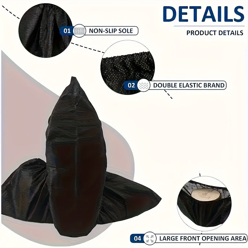 Disposable Shoe Covers - 100-Pack Anti-Slip 557349