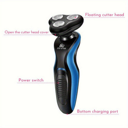 Electric Shaver for Men 4-in-1 – USB Rechargeable Electric Razor & Beard Trimmer Kit for Wet & Dry Shaving, Portable Grooming Set, Perfect Father's Day Gift for Dad, Husband & Male Friends
