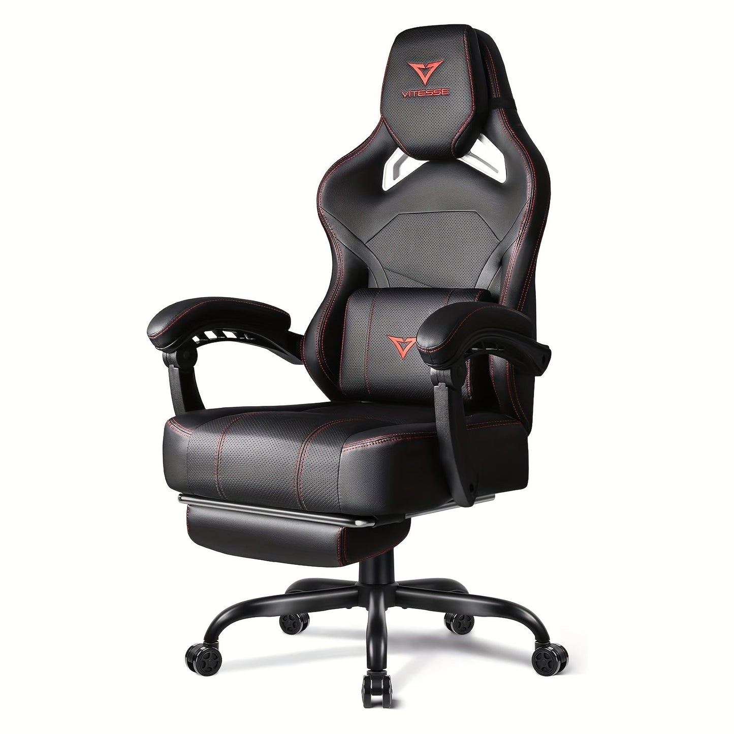 Gaming Chair shown in the Black+red option