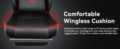 Big and Tall Oversized Gaming Chair with Footrest and High Back for Home Office detail image - detail view 13
