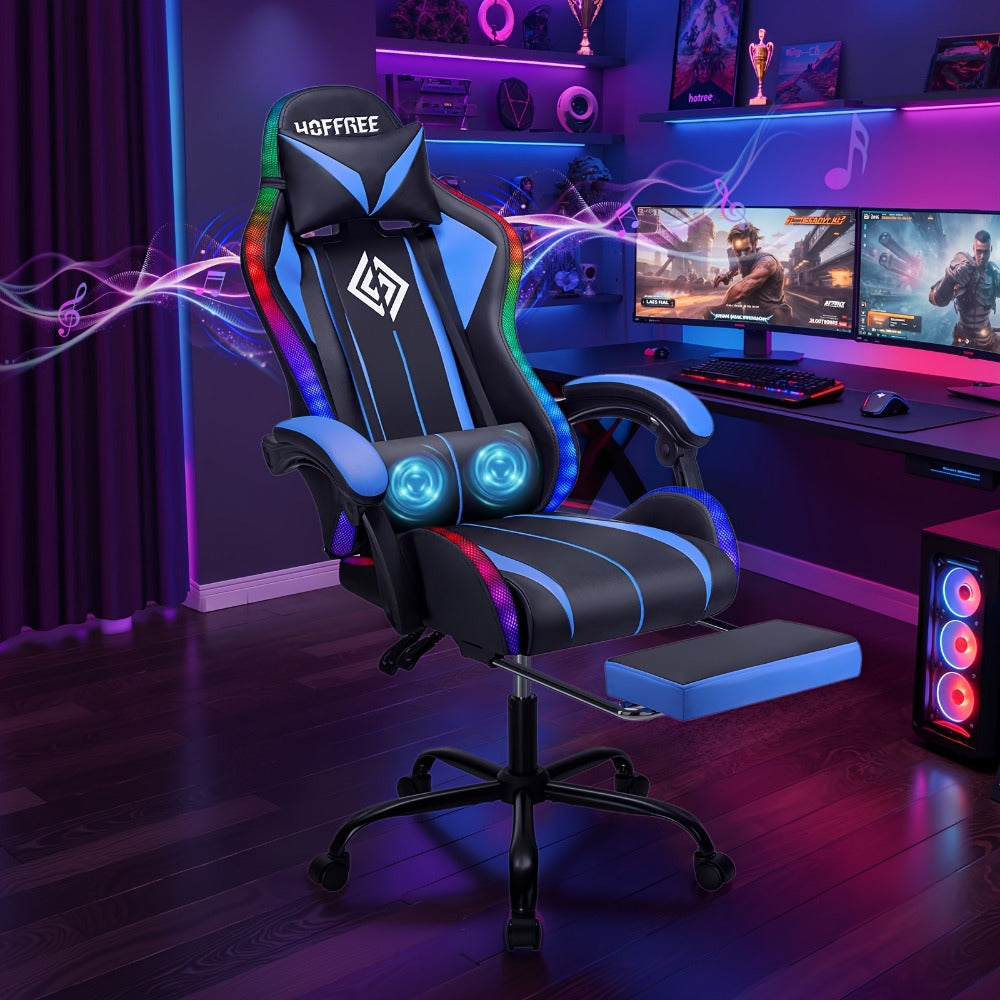 Big and Tall Tall Gaming Chair with Armrests, Ergonomic Video Game Chair detail image - detail view 17