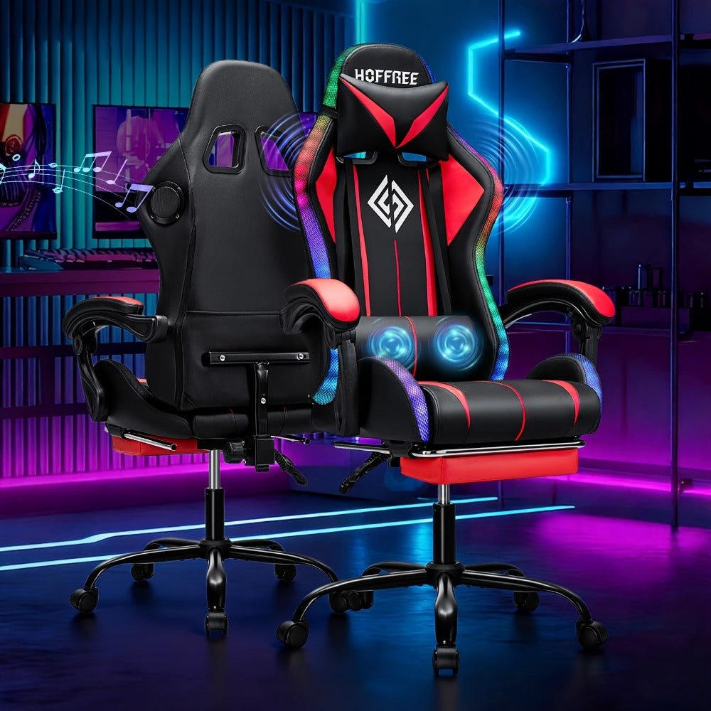 Big and Tall Tall Gaming Chair with Armrests, Ergonomic Video Game Chair detail image - detail view 9