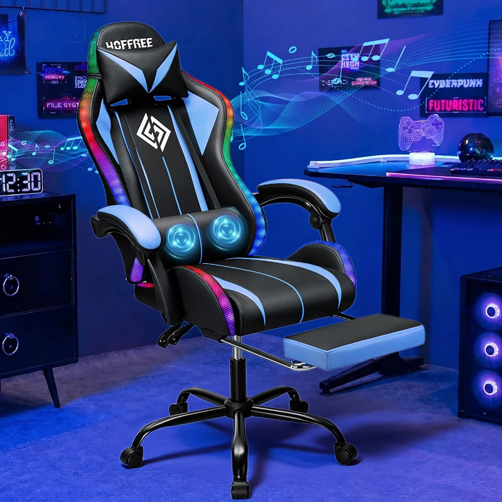 Gaming Chair shown in the Green+Black option