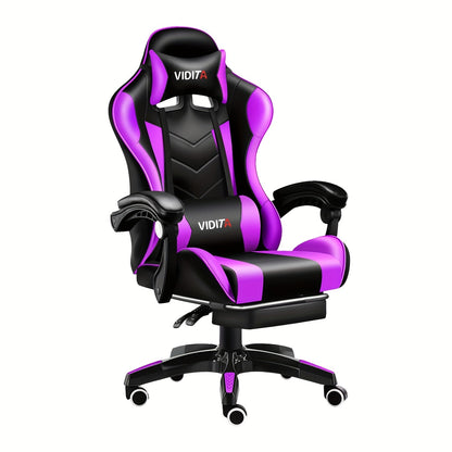 Gaming Chair shown in the Black-Purple option