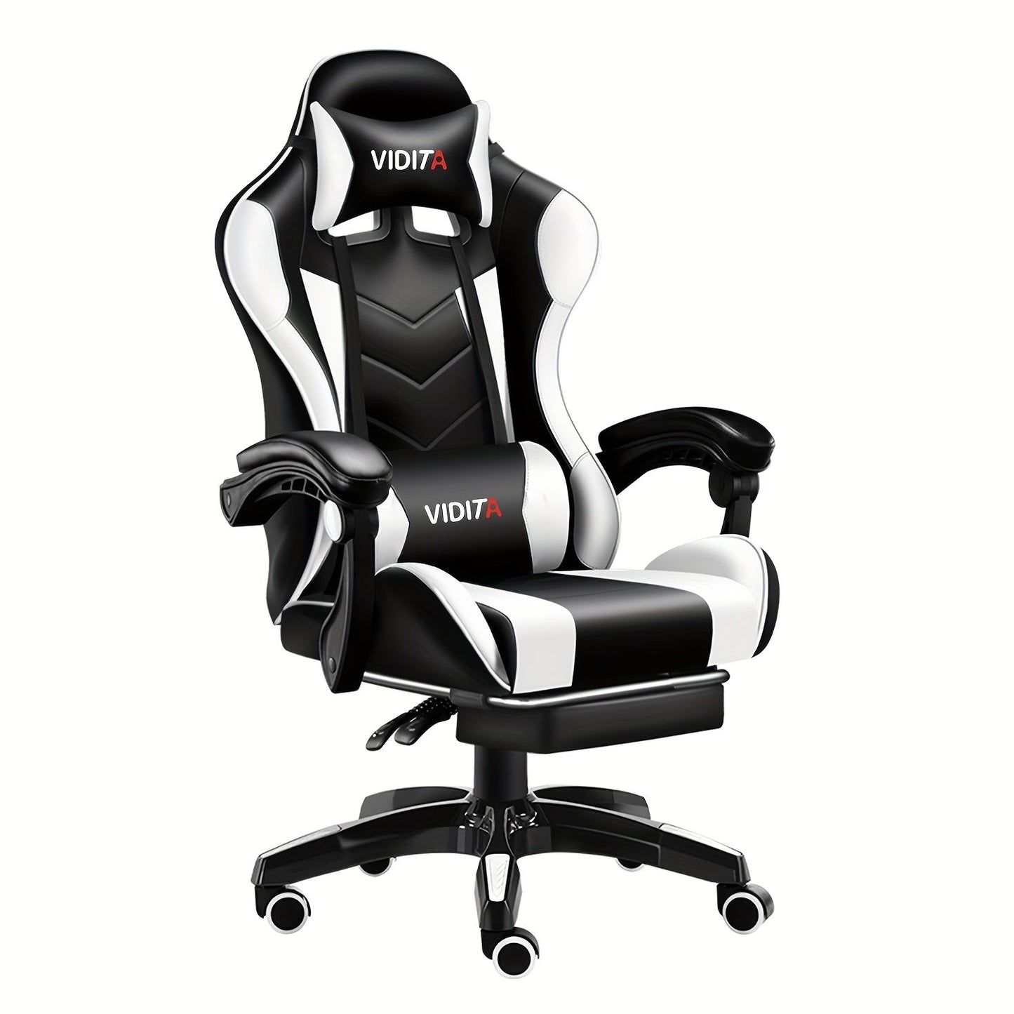 Gaming Chair shown in the Black-White option