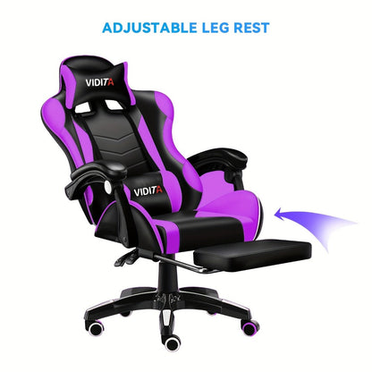 Big and Tall Tall Gaming Chair with Footrest and Lumbar Support and Multiple Color Options detail image - detail view 15