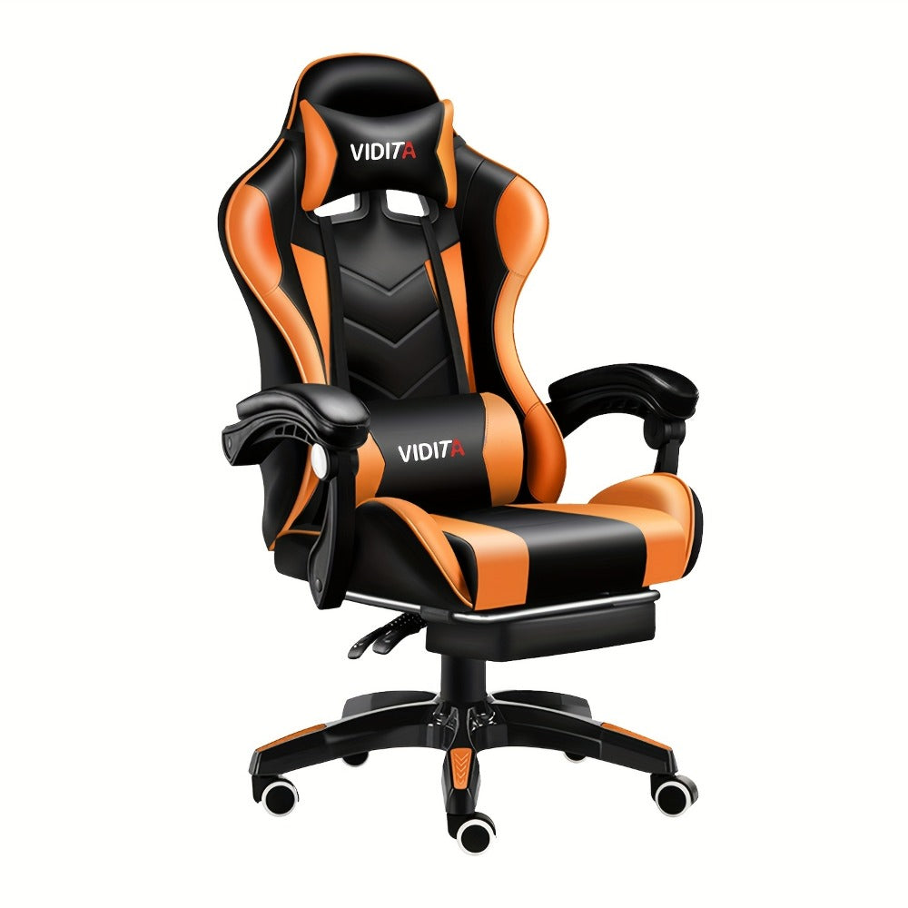 Big and Tall Tall Gaming Chair with Footrest and Lumbar Support and Multiple Color Options detail image