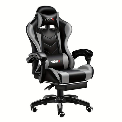 Big and Tall Tall Gaming Chair with Footrest and Lumbar Support and Multiple Color Options detail image - detail view 5