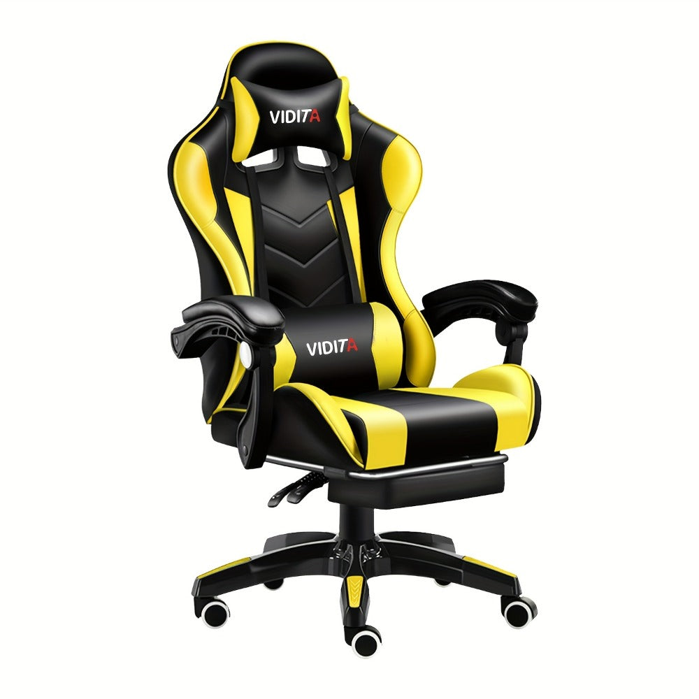 Big and Tall Tall Gaming Chair with Footrest and Lumbar Support and Multiple Color Options detail image - detail view 6