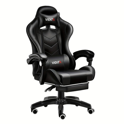Big and Tall Tall Gaming Chair with Footrest and Lumbar Support and Multiple Color Options detail image - detail view 9