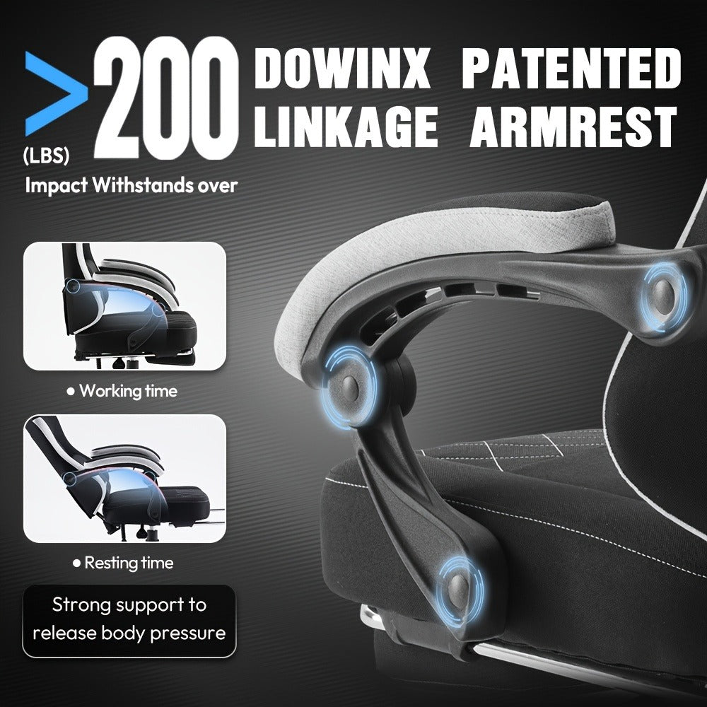 Big and Tall Tall Gaming Chair with High Back, High-Back Gaming Seat for Bedroom detail image - detail view 7