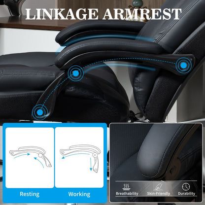 Big and Tall Tall Office Chair, Ergonomic Desk Chair for Comfortable Everyday Seating detail image - detail view 11