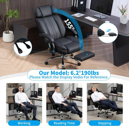 Big and Tall Tall Office Chair, Ergonomic Desk Chair for Comfortable Everyday Seating detail image - detail view 8