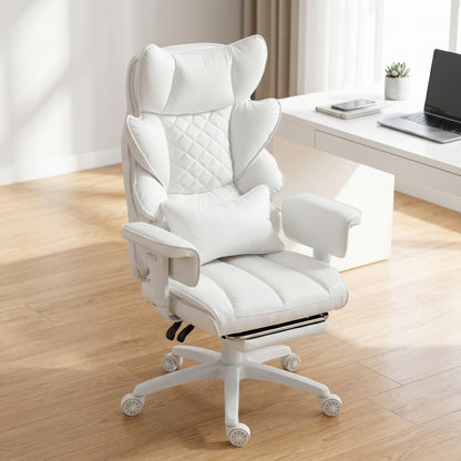 Big and Tall Tall Office Chair with Footrest and Lumbar Support and Pocket Springs detail image - detail view 8