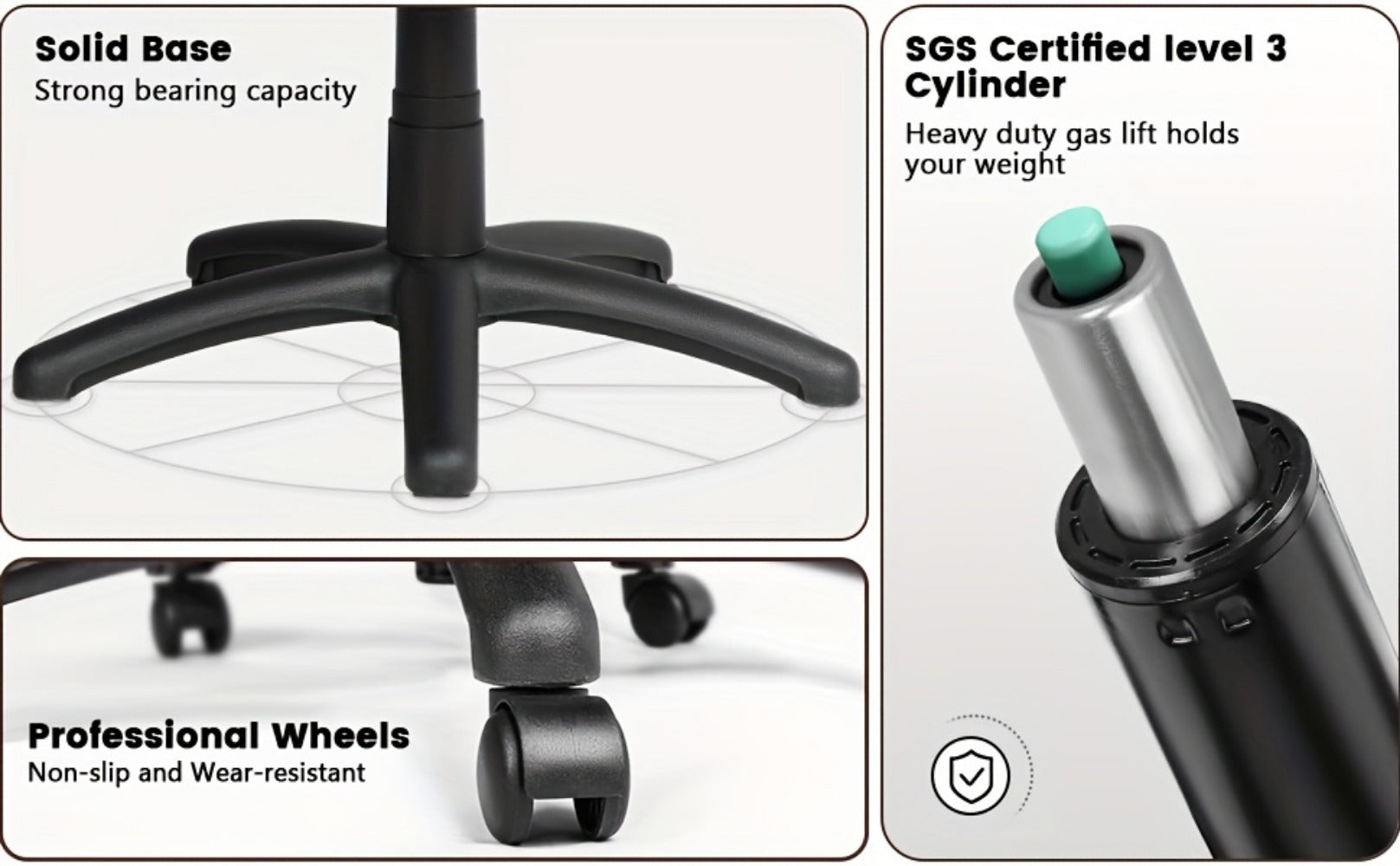 Big and Tall Tall Office Chair with High Back for Home Office detail image - detail view 15