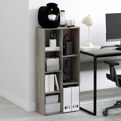 Bookcase shown in the Grey, Engineered Wood option