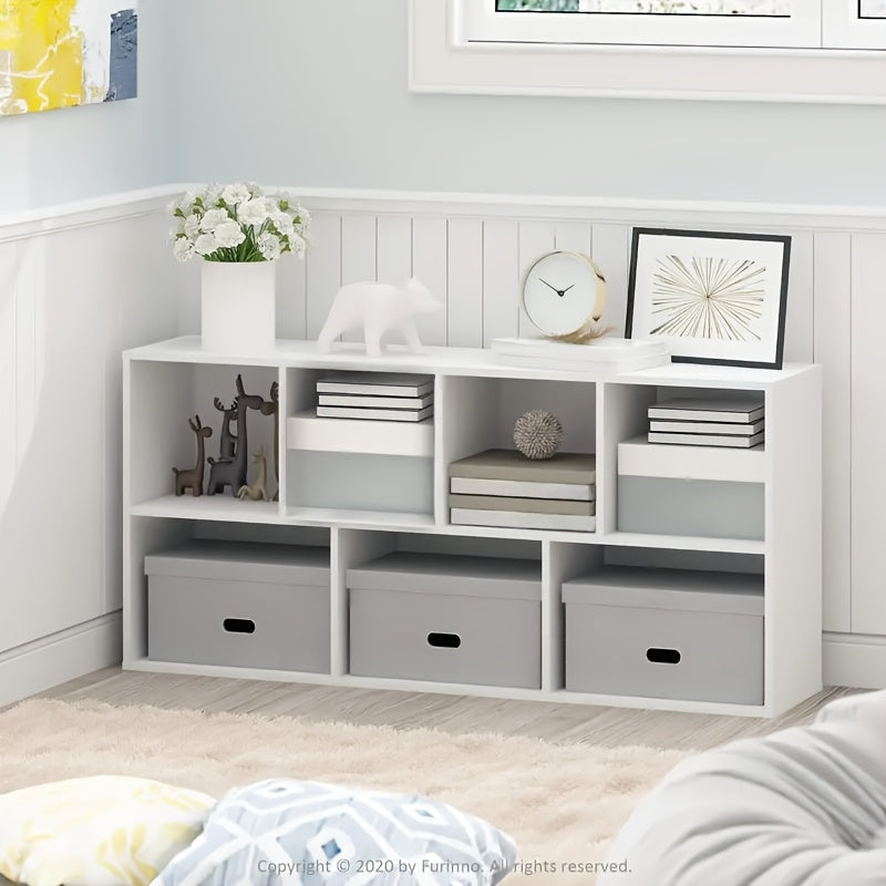 Bookcase shown in the White, Engineered Wood option