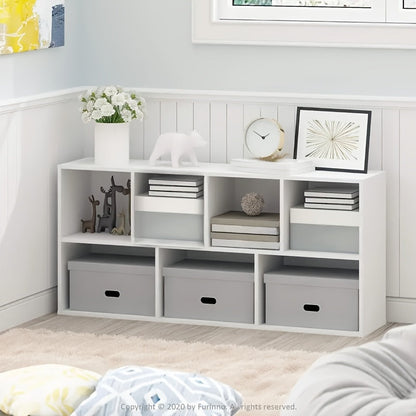 Bookcase shown in the White, Engineered Wood option