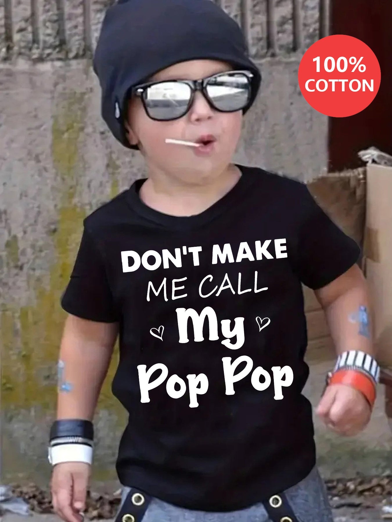 Boys' Black Printed T-Shirt - product view 4
