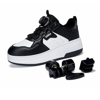 Boys' Black/4 wheels Mesh Top - product view 4