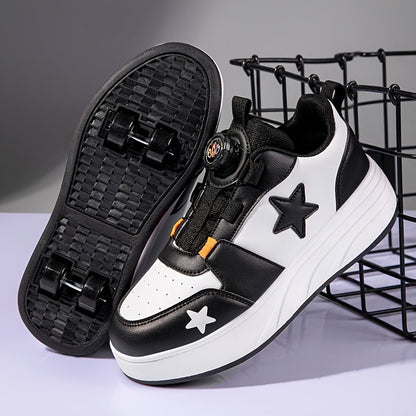 Boys' Black/4 wheels Mesh Top - product view 3