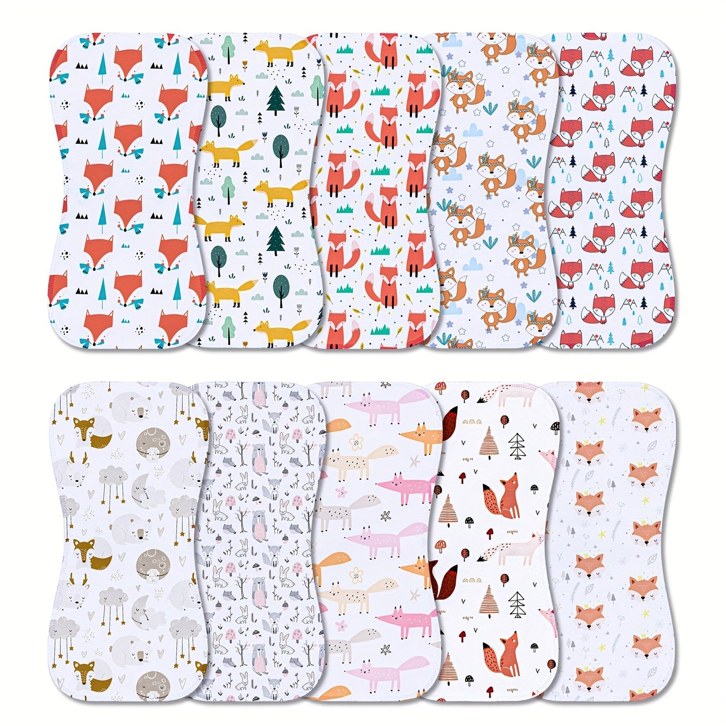 10 Pack Burp Cloths For Baby Boys And Girls Baby Burp Cloth Baby Washcloths Burp - product view 2