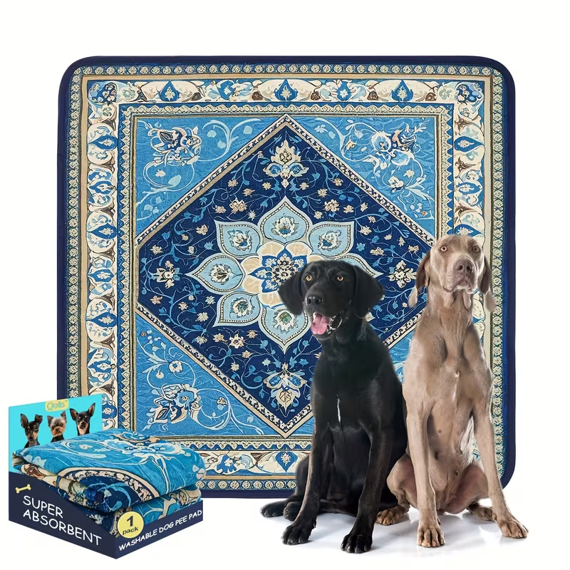 Washable Reusable Dog Pee Pads – Super Absorbent Non-Slip Puppy Training Pads in Multiple Sizes | Heavy-Duty Leakproof Pet Pads for Floor, Crate, Couch & Whelping | 3 Patterns, 4 Size Options