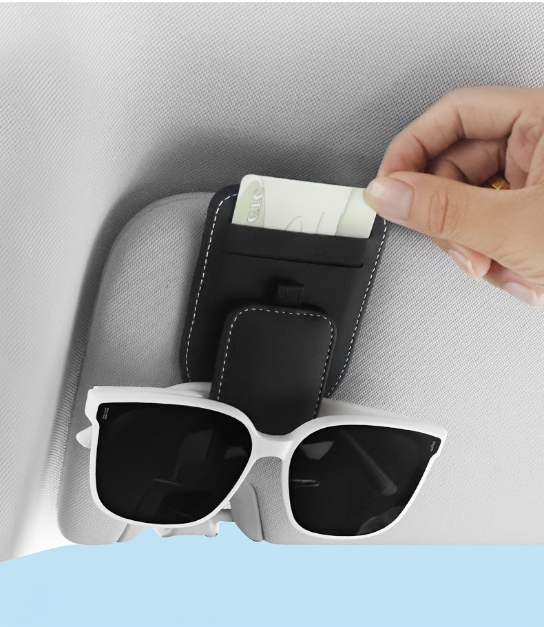 [Car Eyeglass Clip] High-Quality Car Eyeglass Clip, Multi-Functional Car Sun Visor Card Holder, In-Car Eyewear Storage Rack, Fashion Glasses Clip