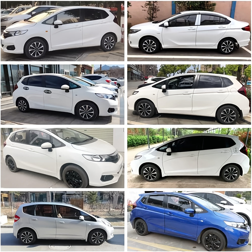 15 Inch/16 Inch Universal Hubcaps, 4pcs/Set Full Cover Wheel Hub Covers, Snap-On Wheel Covers for Auto Tire Replacement, Exterior Decoration of Car Wheels, Durable Construction, Fits R15/R16 Tire & Rim for All Makes And Models