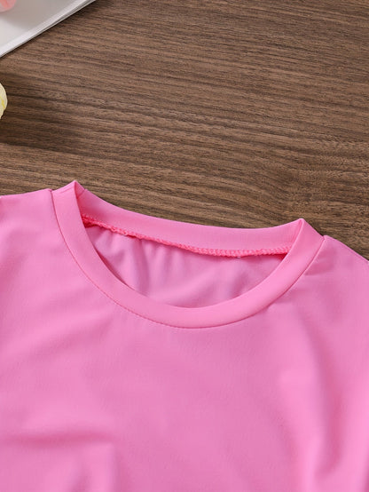 Girls' Casual T-Shirt - Short Sleeve Summer 0869