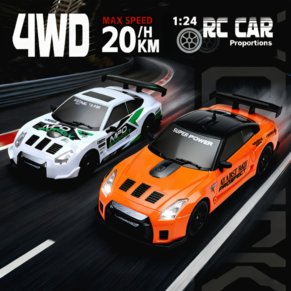 RC Drift Car 1:24 Scale 4WD High Speed Drifting Remote Control Sports Car for Adults Teens Boys Girls – 2.4GHz Racing Model Smooth Indoor Drift Racer Birthday Christmas Gift Red