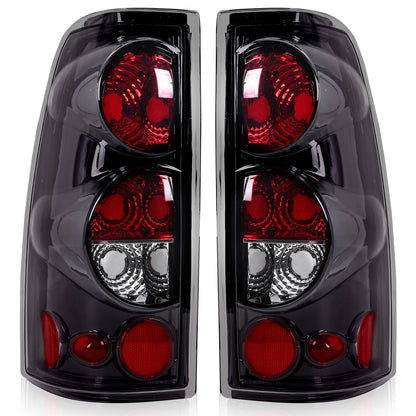Tail Lights A Pair for Chevy 1500 2500 3500 1999-2006 for GMC Sierra 99-03 Tail Lights, Without Battery