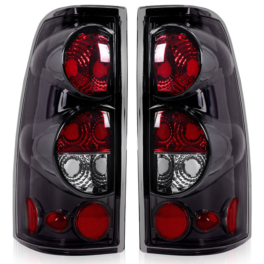 Tail Lights A Pair for Chevy 1500 2500 3500 1999-2006 for GMC Sierra 99-03 Tail Lights, Without Battery