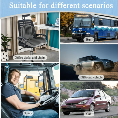 Memory Foam Seat Cushion Ergonomic with Back Support & Breathable Hollow Design – Comfortable Chair Pad for Office, Car Seat & Long Sitting, Unisex Gift