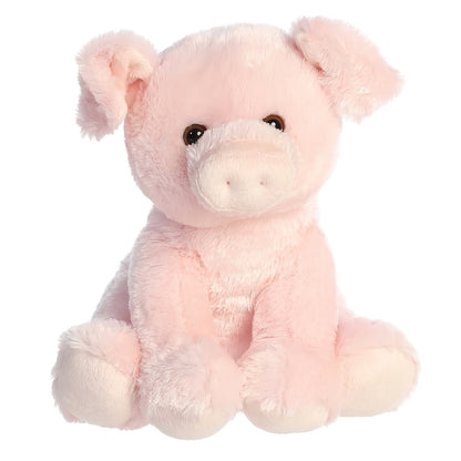 Pink Pig Plush Toy Stuffed Animal with Big Eyes – Soft Cute Doll for Baby, Toddler & Kids, Couch Throw Pillow, Birthday Gift for Girls & Nursery Decor