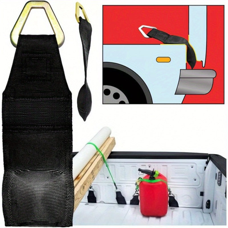 EZ Bed Tie-Downs (2pcs) - Heavy-Duty Truck Bed Anchors | Up to 100 Lbs Tensile Strength | Secure Cargo Straps, Ratchet Straps, Tie-Down Straps | Compatible with Pickup Trucks, Trailers, SUVs | Easy Installation | Truck Bed & Trailer Accessories | R